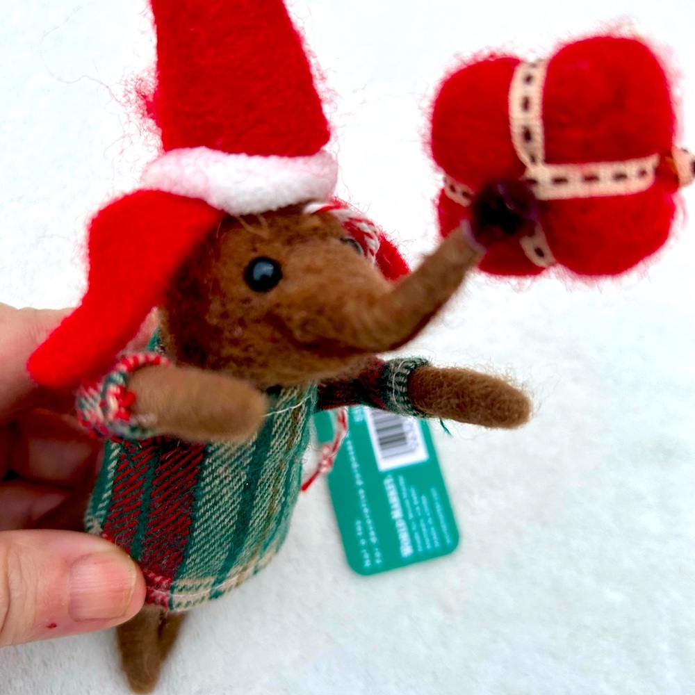 World Market Christmas Ornament  Dachshund wiener dog New Lambs Wool